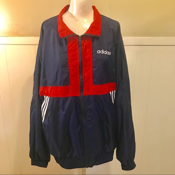 adidas Other - Vintage Adidas Striped Windbreaker